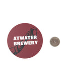 ATWATER BREWERY RED STICKER